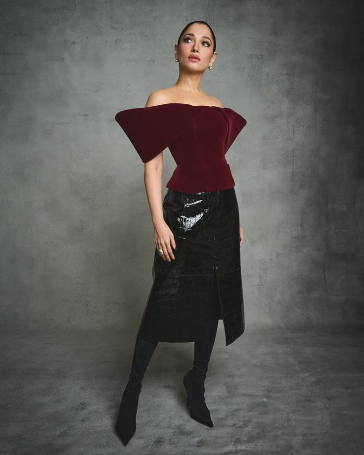 Tamannaah Bhatia owns red carpet glam in a sculpted ruby corset look at The Devil Wears Prada 2 screening 995788