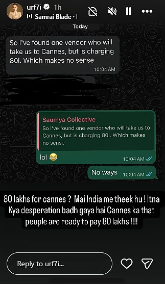 Uorfi Javed Makes Bold Revelations: Claims She Was Asked To Pay 80 Lakhs To Attend Cannes Film Festival 994543