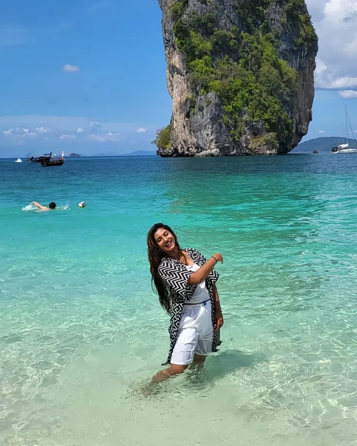 Vishnu Priya Owns Beach Fashion with Crochet Bikinis and Floral Mini Dresses 994371