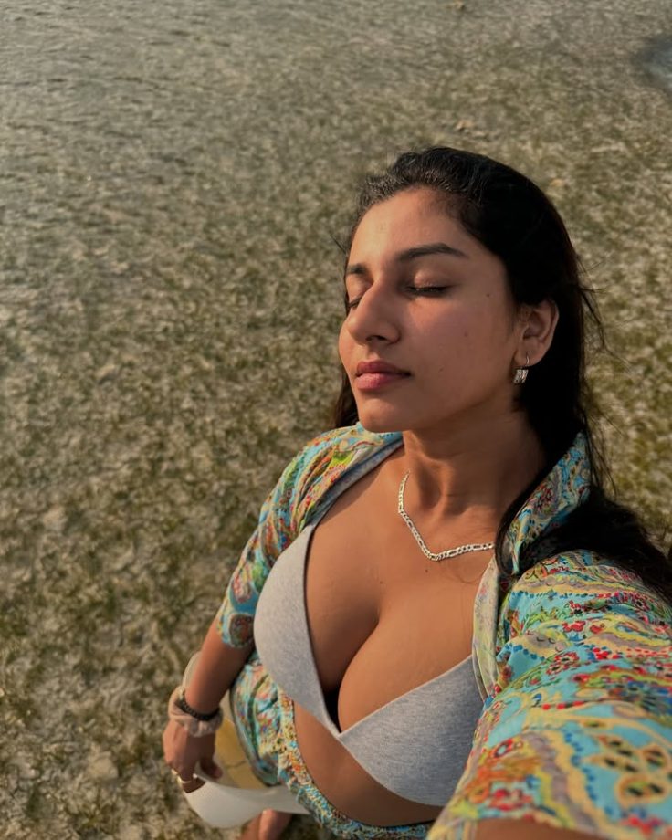 Vishnu Priya Owns Beach Fashion with Crochet Bikinis and Floral Mini Dresses 994373