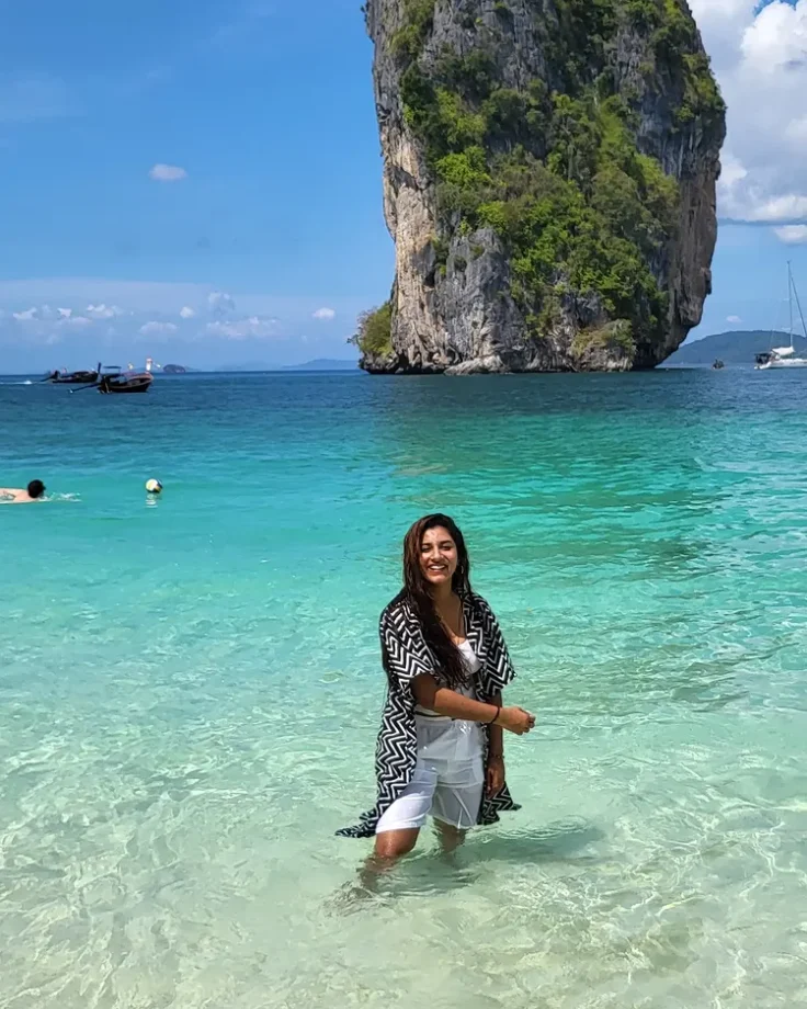 Vishnu Priya Owns Beach Fashion with Crochet Bikinis and Floral Mini Dresses 994370