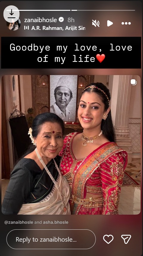 Zanai Bhosle Writes An Emotional Note For 'Love Of Life' Asha Bhosle After Her Demise: 