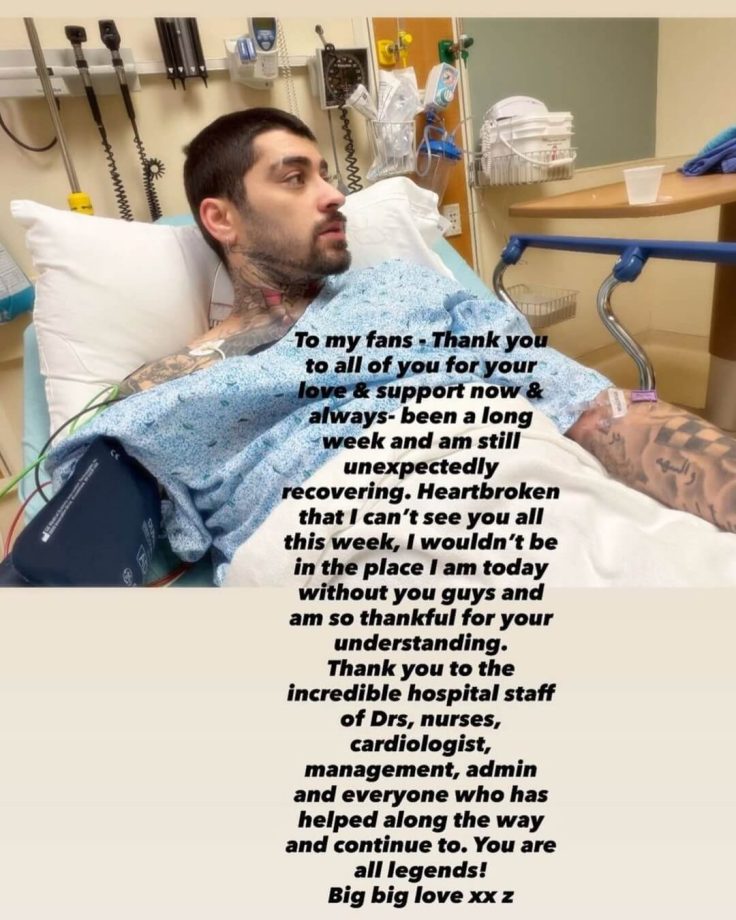Zayn Malik Hospitalized Unexpectedly On Album Release Day; Cardiologist Mention Sparks Health Concerns 994672