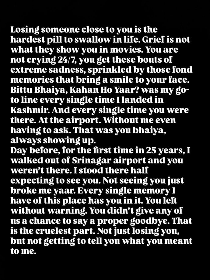 Actor Saqib Saleem mourns the death of his elder brother: 