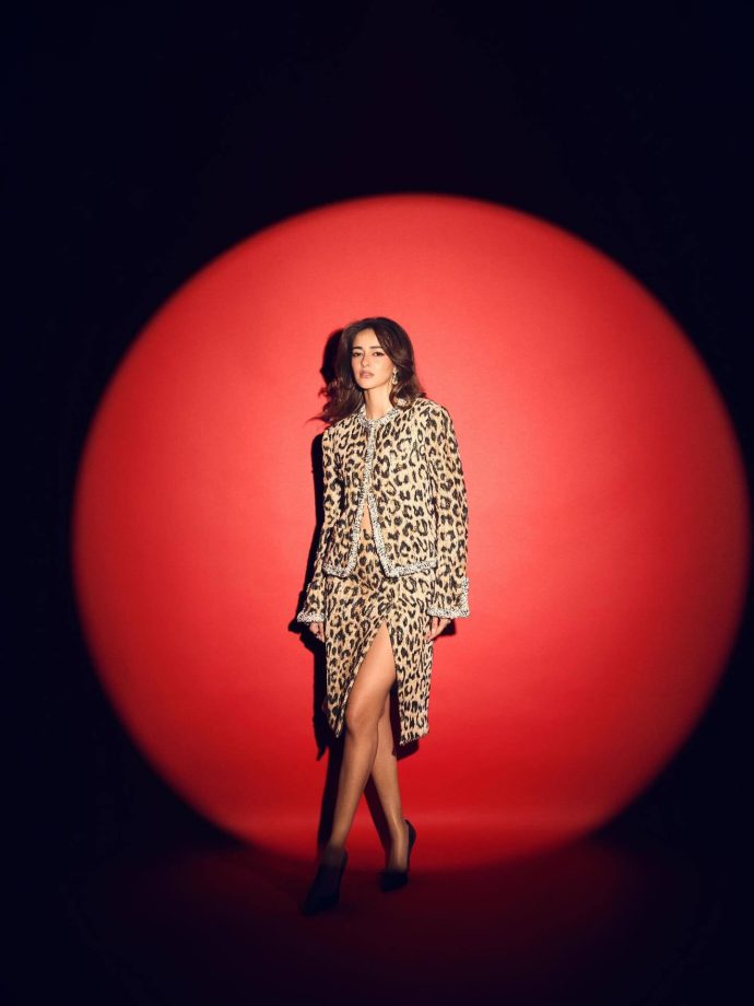Ananya Panday brings bold energy in a leopard print co-ord with a sharp edge 996708