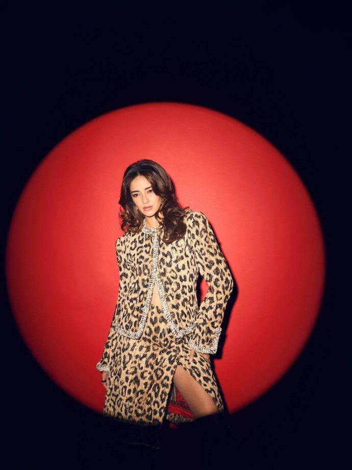 Ananya Panday brings bold energy in a leopard print co-ord with a sharp edge 996705