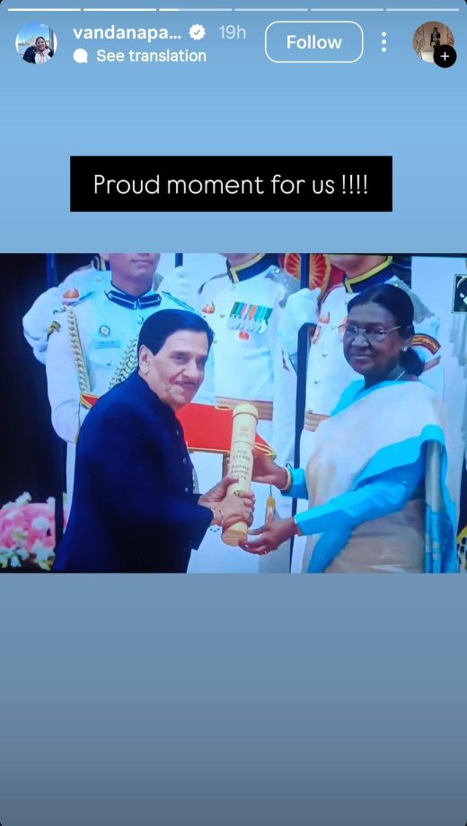 Anupamaa's Bapuji Aka Arvind Vaidya Receives Padma Shri, Daughter Vandana Pathak Shares Proud Moment 998560
