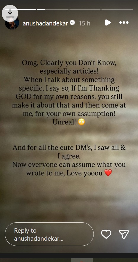 Anusha Dandekar Clears The Air On Cryptic Post Amid Tejasswi Prakash-Karan Kundrra Engagement Buzz 998205