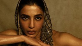 Samantha Ruth Prabhu Stuns in Sculpted Metallic Gown with Bold Edge
