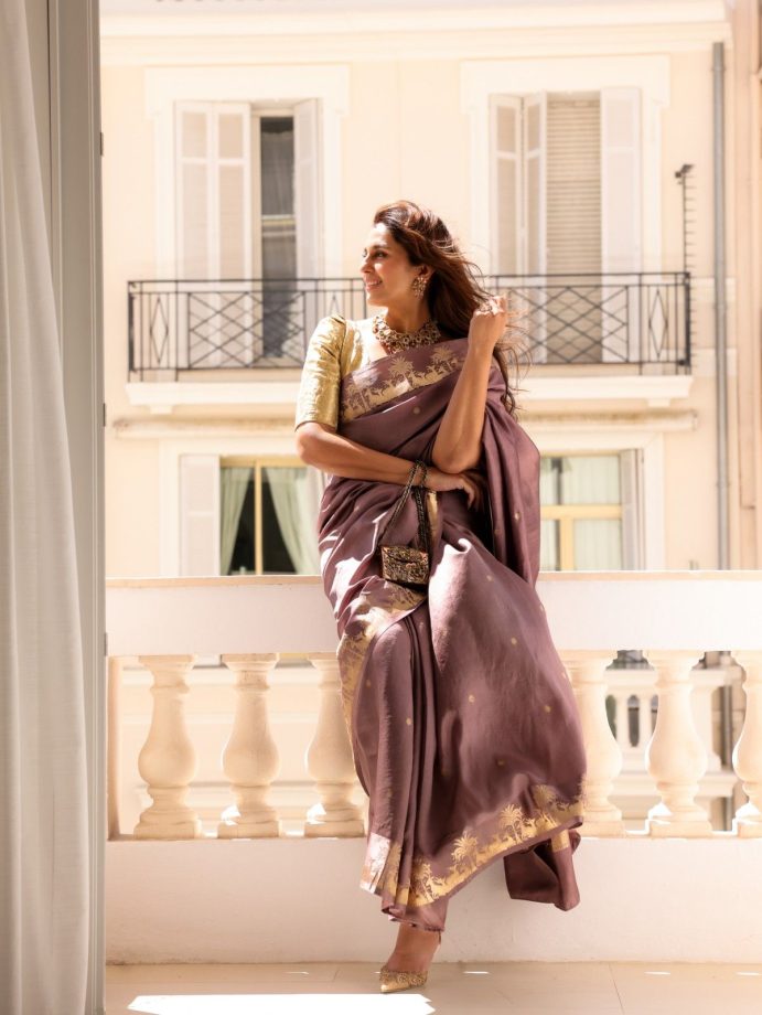 Huma Qureshi Brings Banaras Elegance To The French Riviera In A Mesmerizing Banarasi Saree Look 997491