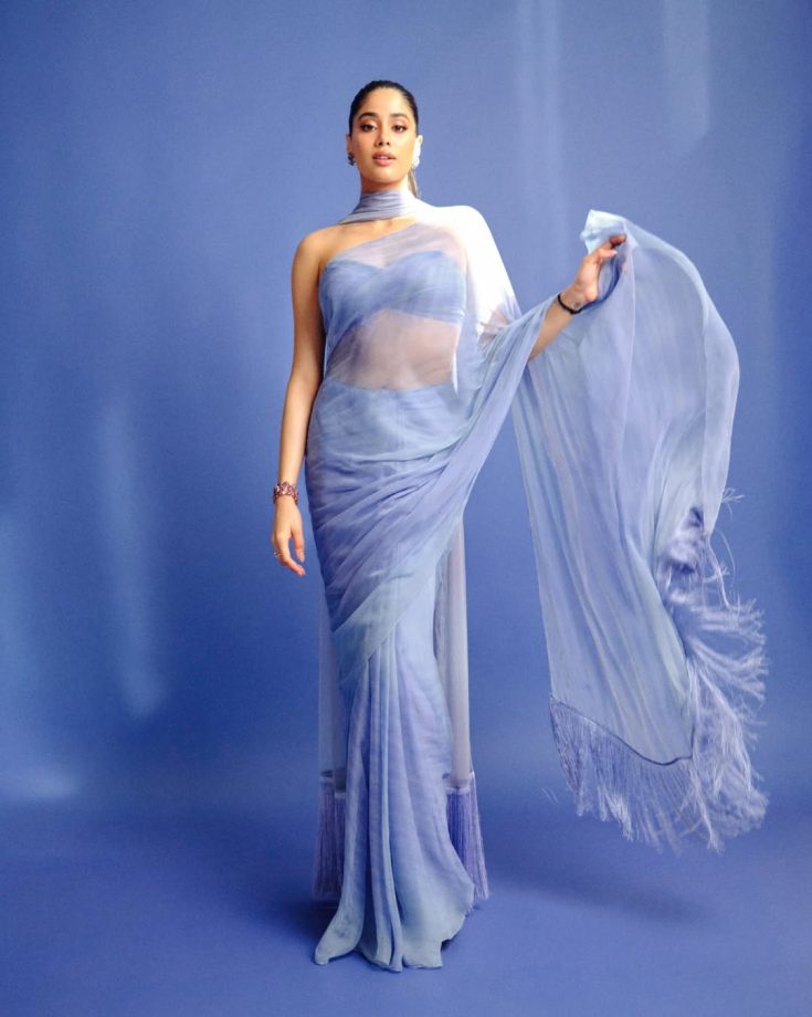 Janhvi Kapoor Brings Back Dreamy Chiffon Sarees At Peddi Trailer Launch 997775