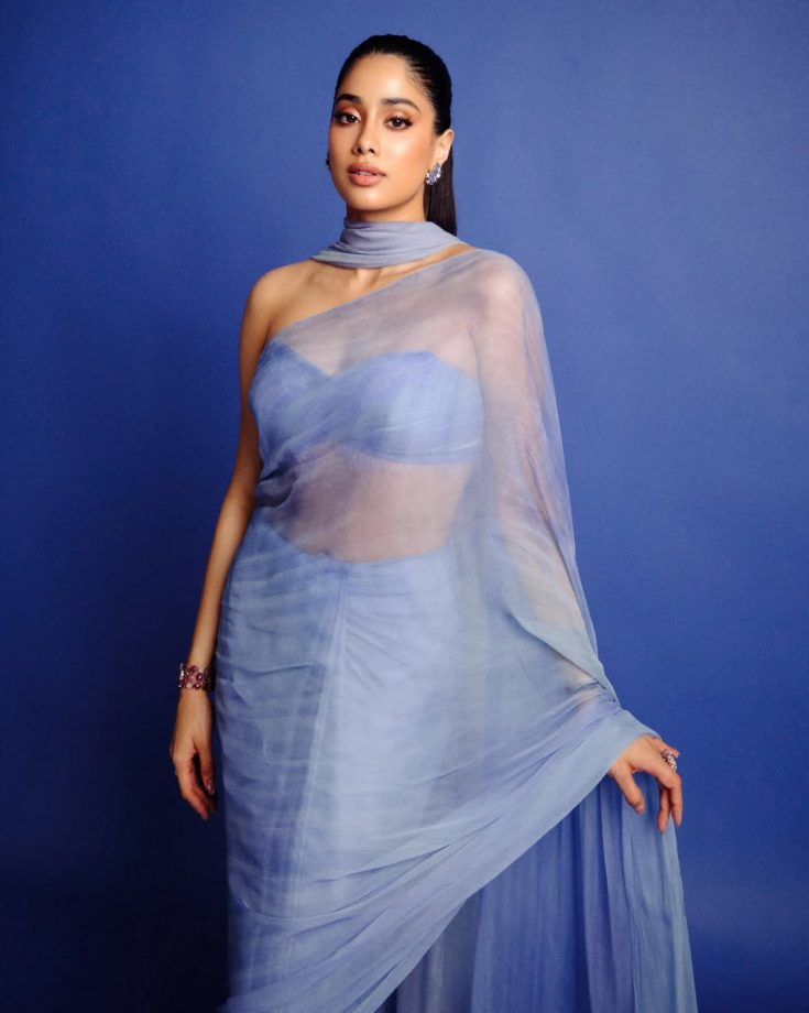 Janhvi Kapoor Brings Back Dreamy Chiffon Sarees At Peddi Trailer Launch 997780