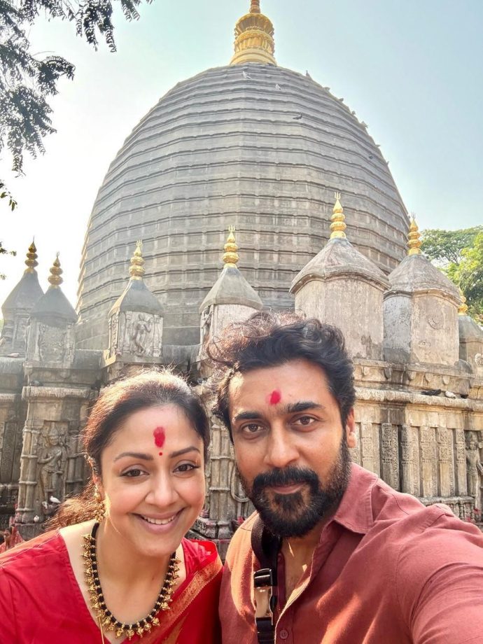 Jyotika Visits Mahalakshmi Temple With Suriya & Ashwini Iyer Tiwari, Celebrates Her New Film 