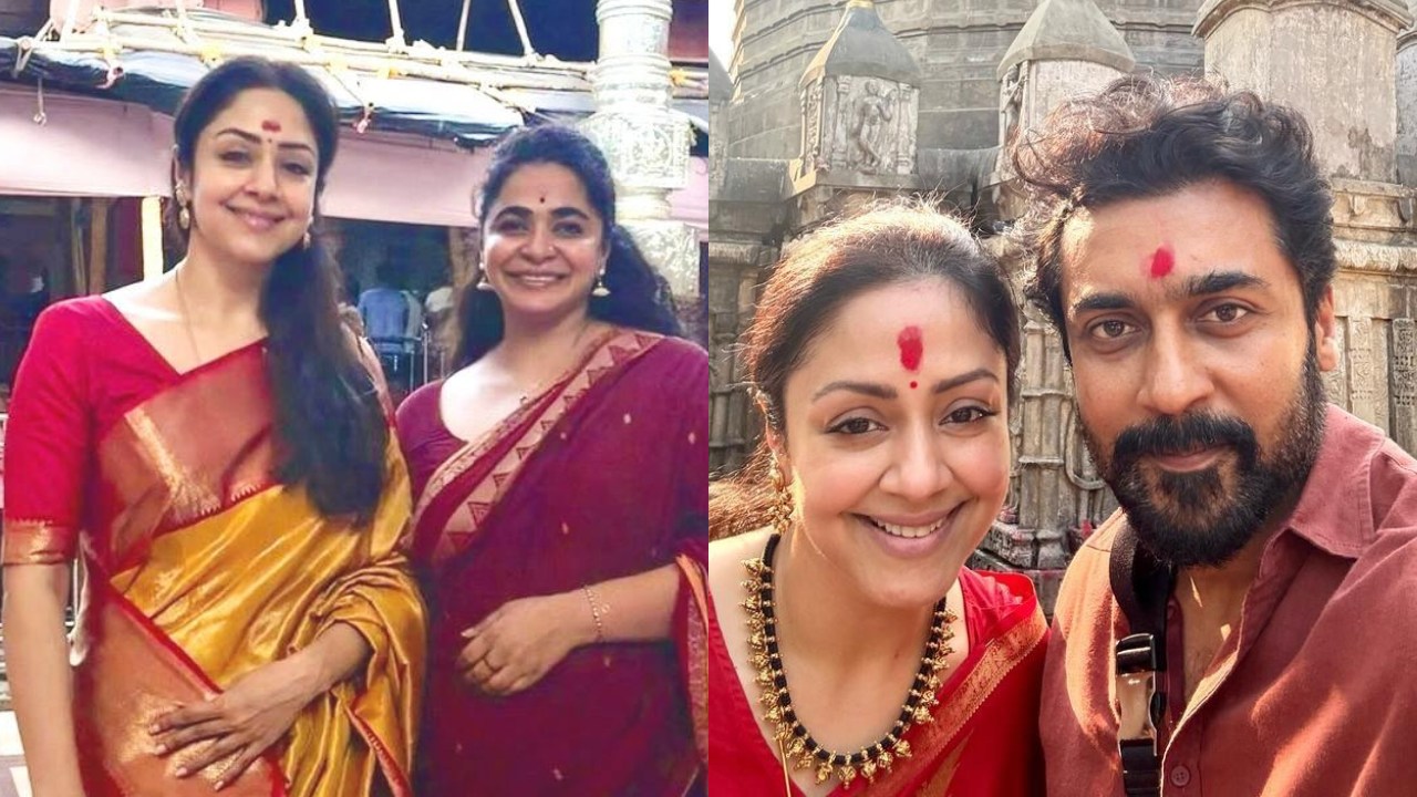 Jyotika Visits Mahalakshmi Temple With Suriya & Ashwini Iyer Tiwari, Celebrates Her New Film "System" Success 998783