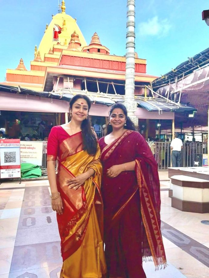 Jyotika Visits Mahalakshmi Temple With Suriya & Ashwini Iyer Tiwari, Celebrates Her New Film 