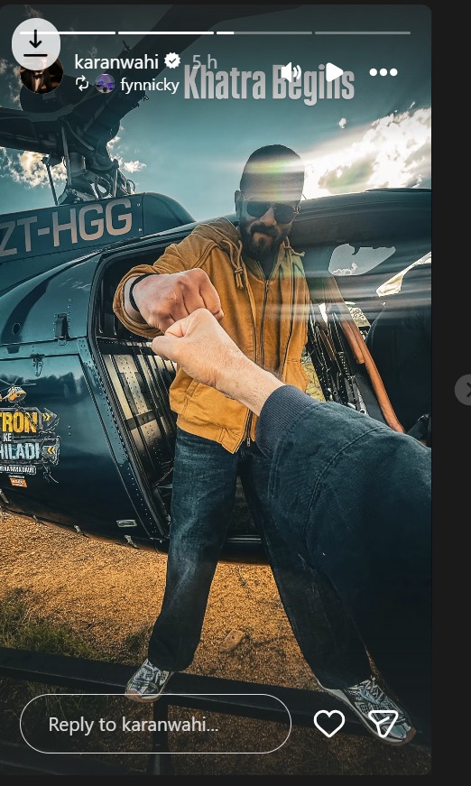 Khatron Ke Khiladi 15 Shoot Begins: Karan Wahi Drops Pic With Rohit Shetty; Rithvikk Dhanjani Shares Fun Video 998070