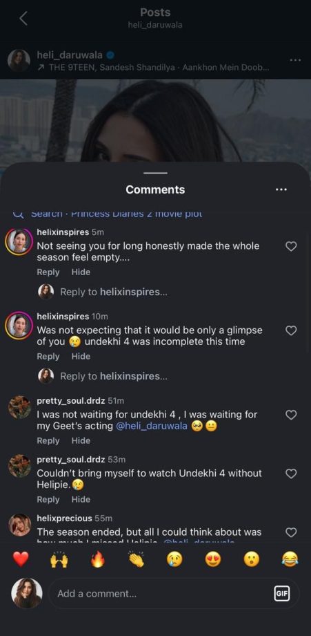 “Missing Geet”: Fans Demand More Of Heli Daruwala After Undekhi Season 4 997897