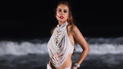 Nia Sharma Stuns In Pearl-Draped Beach Look During Glamorous Night Shoot