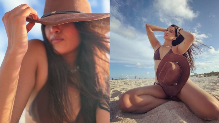 Nimrit Kaur Ahluwalia Drops Brown Bikini Looks From Her Beach Vacation 998014