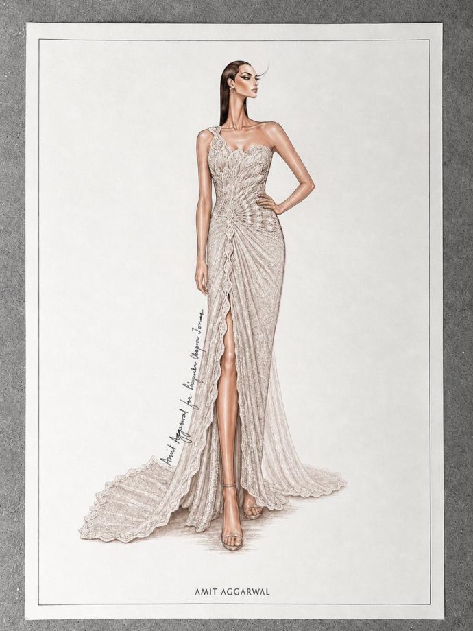 Priyanka Chopra Jonas, the actor, attended the Gold House event in a breathtaking custom creation by Amit Aggarwal, where she received the inaugural Vanguard honor while celebrating 25 years of her journey in entertainment. 996788