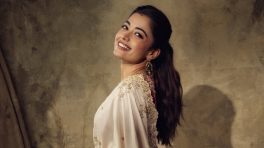 Rashmika Mandanna Brings Timeless Charm in Ivory Saree Look
