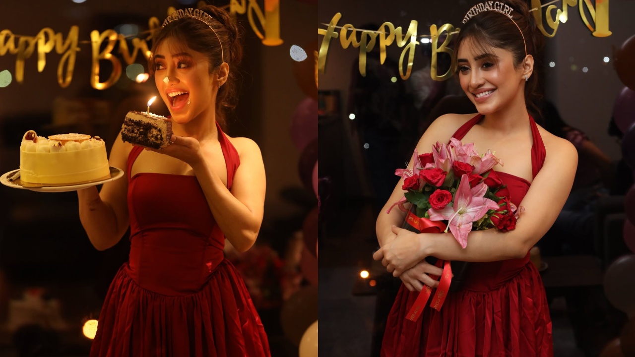 Sneak Peek Into Yeh Rishta Kya Kehlata Hai Fame Shivangi Joshi's 28th Birthday—Her Red Dress Grabs Attention 997724
