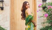 Triptii Dimri Brings Fresh Ethnic Glam In Green And Yellow Printed Saree Look