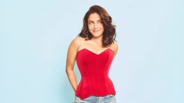 Wamiqa Gabbi keeps it sharp and stylish in a red corset with relaxed denim