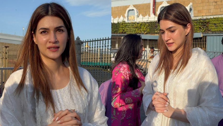 Ahead Of Cocktail 2 Release, Kriti Sanon Seeks Blessings At Tirupati Balaji Temple 999176