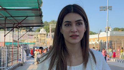 Ahead Of Cocktail 2 Release, Kriti Sanon Seeks Blessings At Tirupati Balaji Temple