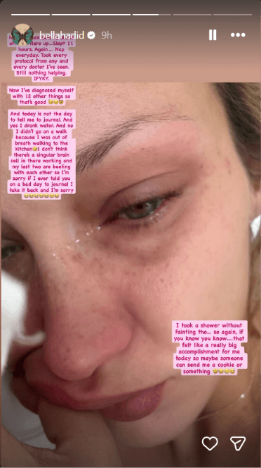 Bella Hadid Breaks Down, Opens Up On Lyme Disease Flare-Ups Challenges: 