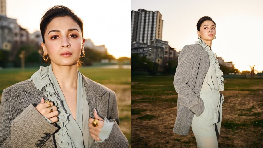 From Alia Bhatt’s Closet: 5 Ways to Make a Blazer Look Hotter With Bralettes and Lace Tops 1000937