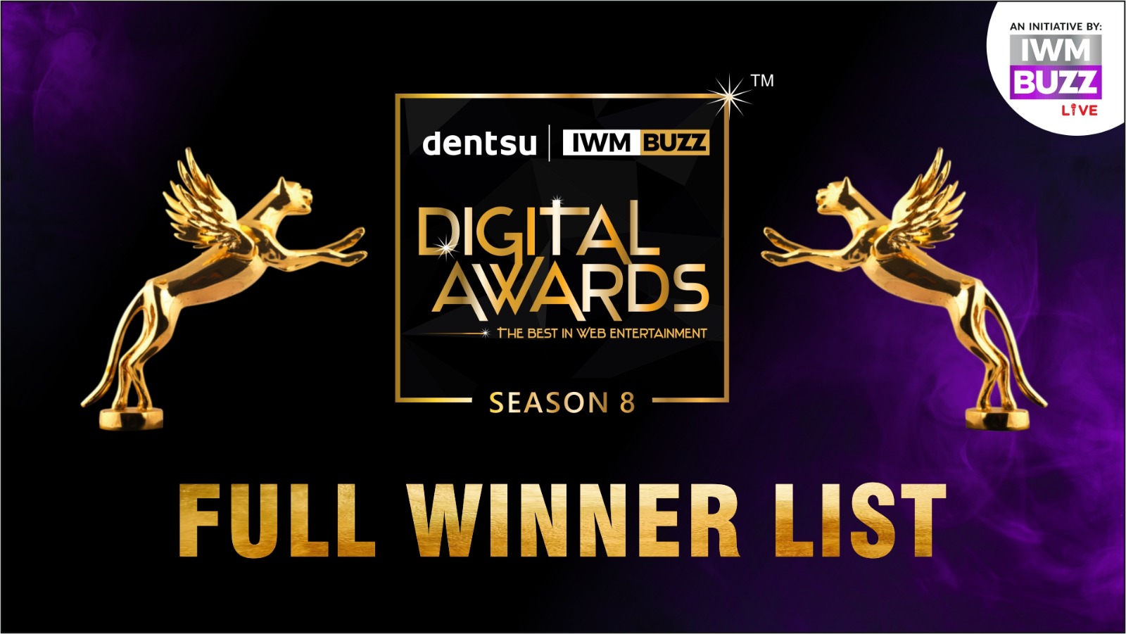 Full Winner List: IWMBuzz Digital Awards Season 8; India’s Biggest OTT and Web Entertainment