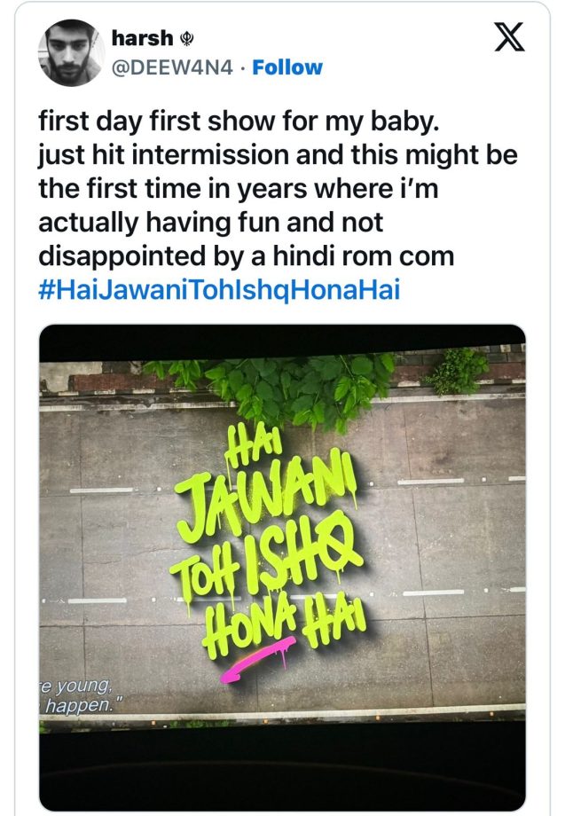 Hai Jawani Toh Ishq Hona Hai X Reviews: Varun Dhawan brings back the madness of classic bollywood entertainers; netizens call it “Stress-Buster” & “Paisa Vasool” 999571
