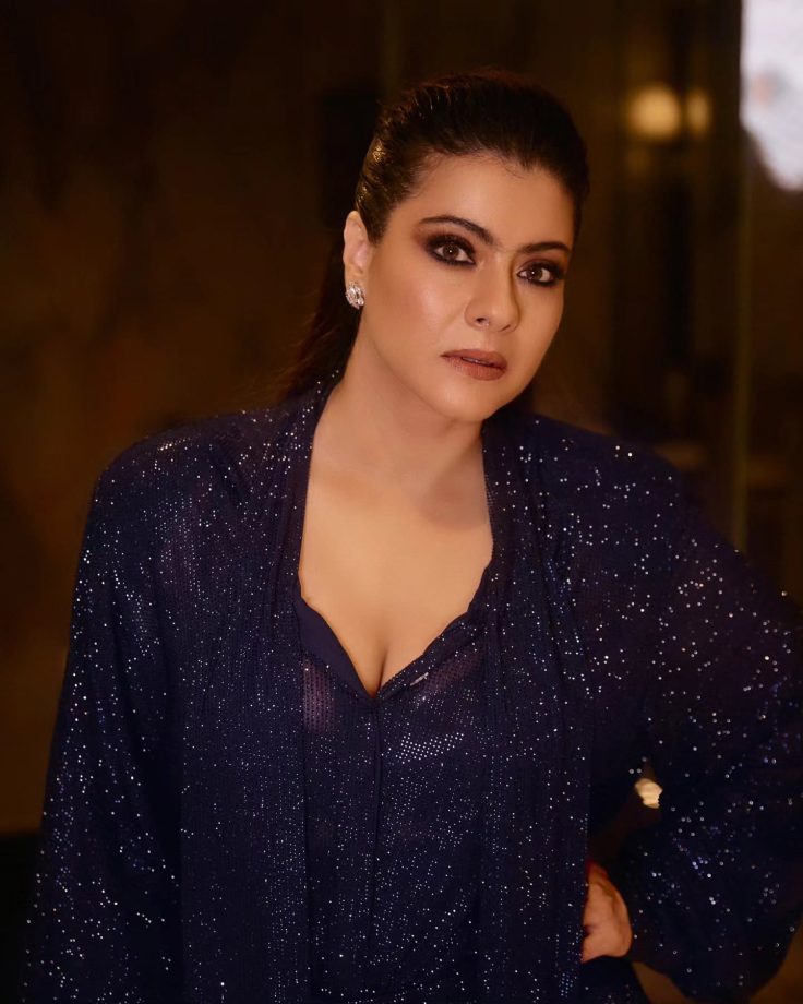 Kajol Shines in Purple Shimmer Co-ords, Serves Glam with a Personal Touch 1000816