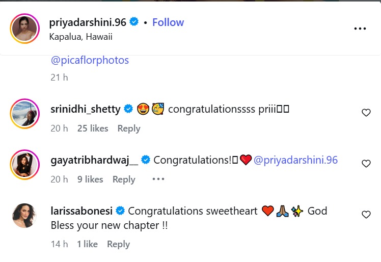 Miss India World 2016 Priyadarshini Chatterjee Engaged To Beau Craig Carlsen: Srinidhi Shetty-Manushi Chhilar React 1000978
