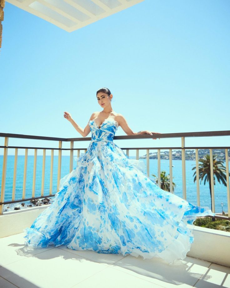 Mouni Roy Brings the French Riviera to Life in a Dreamy Blue Gown 999422