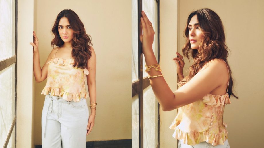 Mrunal Thakur Brings In Summer Magic In Cute Floral Top With Flared Bottom—See Pics 1000142