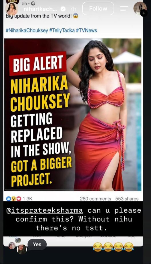 Niharika Chouksey Rejects Rumors Of Her Exit From Tumm Se Tumm Tak: 