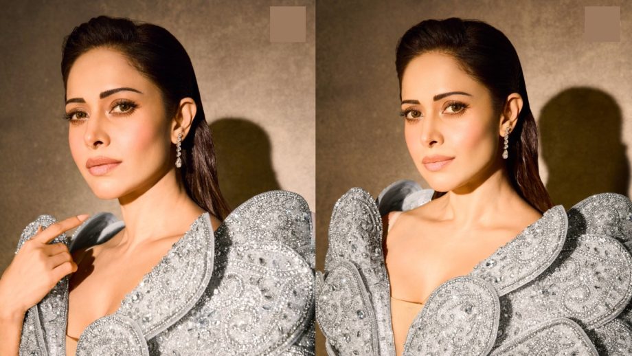 Nushrratt Bharuccha Turns Heads in a Dramatic Black and Silver Gown 1000813