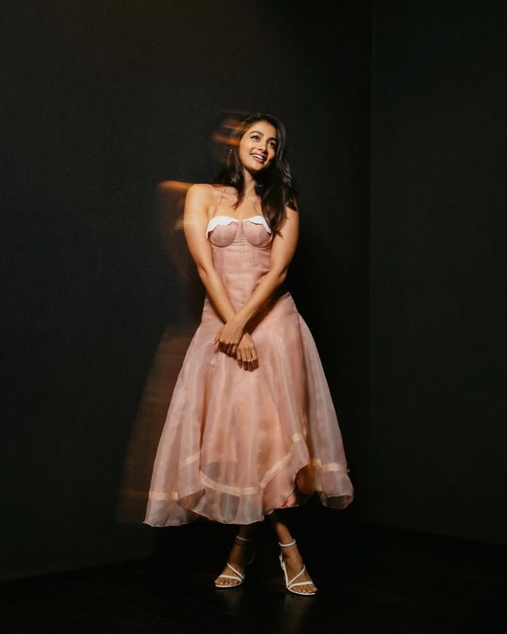 Pooja Hegde Floats Through Pink Elegance in a Dreamy Corset Dress 1000045