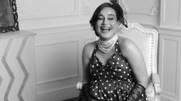 Surbhi Jyoti Recreates Retro Polka Dots Charm In A Classic Black Gown, Flaunts Baby Bump