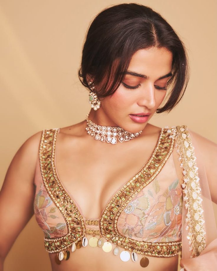 Wamiqa Gabbi Twirls in Regal Pastels and Redefines Modern Lehenga Glam 1000093