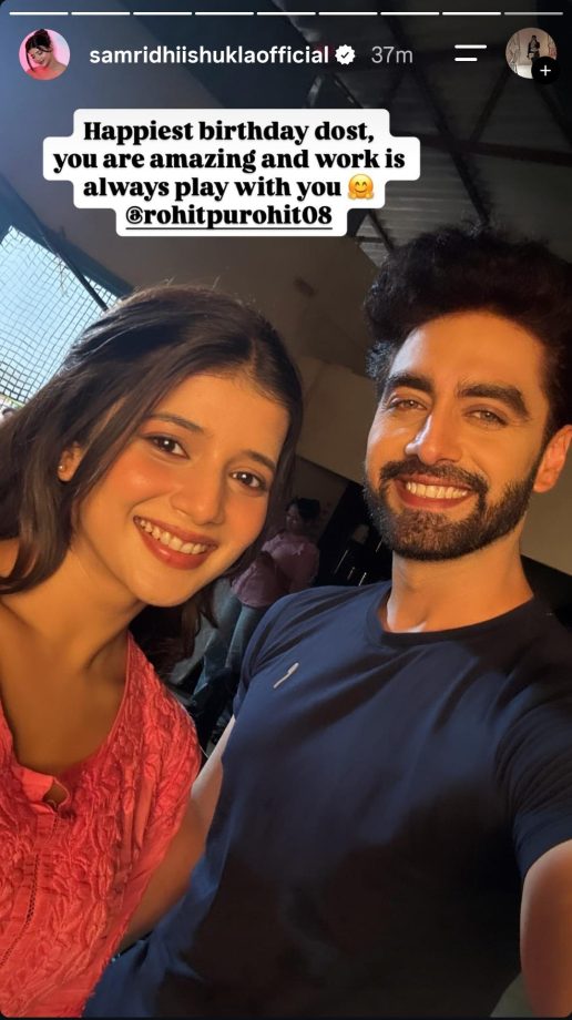 YRKKH'S Samridhii Shukla Shares Cute Pic With Rohit Purohit, Pens Heartfelt Birthday Wish 999616