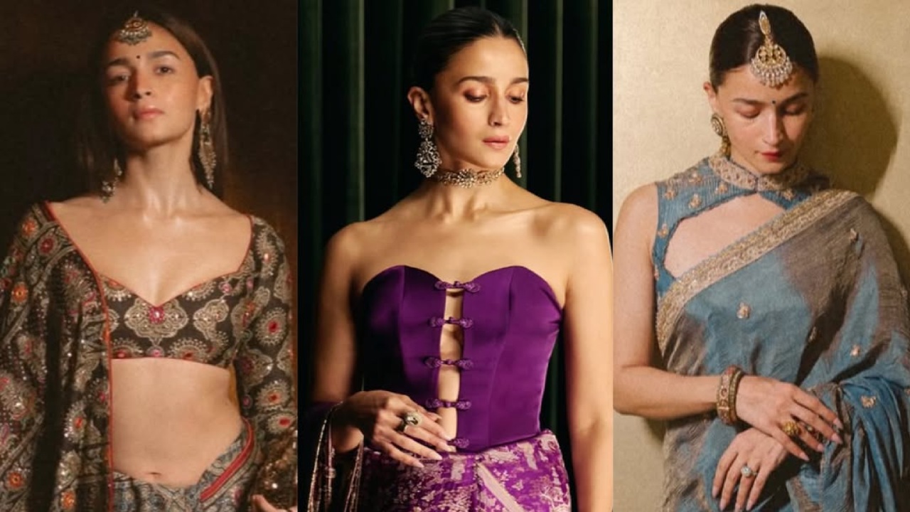Alia Bhatt Rewrites Wedding Saree Fashion With Three Striking Blouse Designs 1