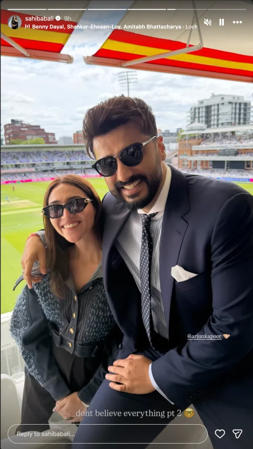 Arjun Kapoor's Viral Lord's Cricket Match Photo Sparks Dating Rumors—Here's Who Sahiba Bali Is 1
