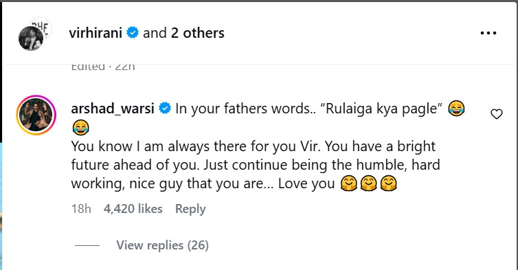 Arshad Warsi's Funny Exchange With Vir Hirani Is Too Good To Miss—Take A Look 1