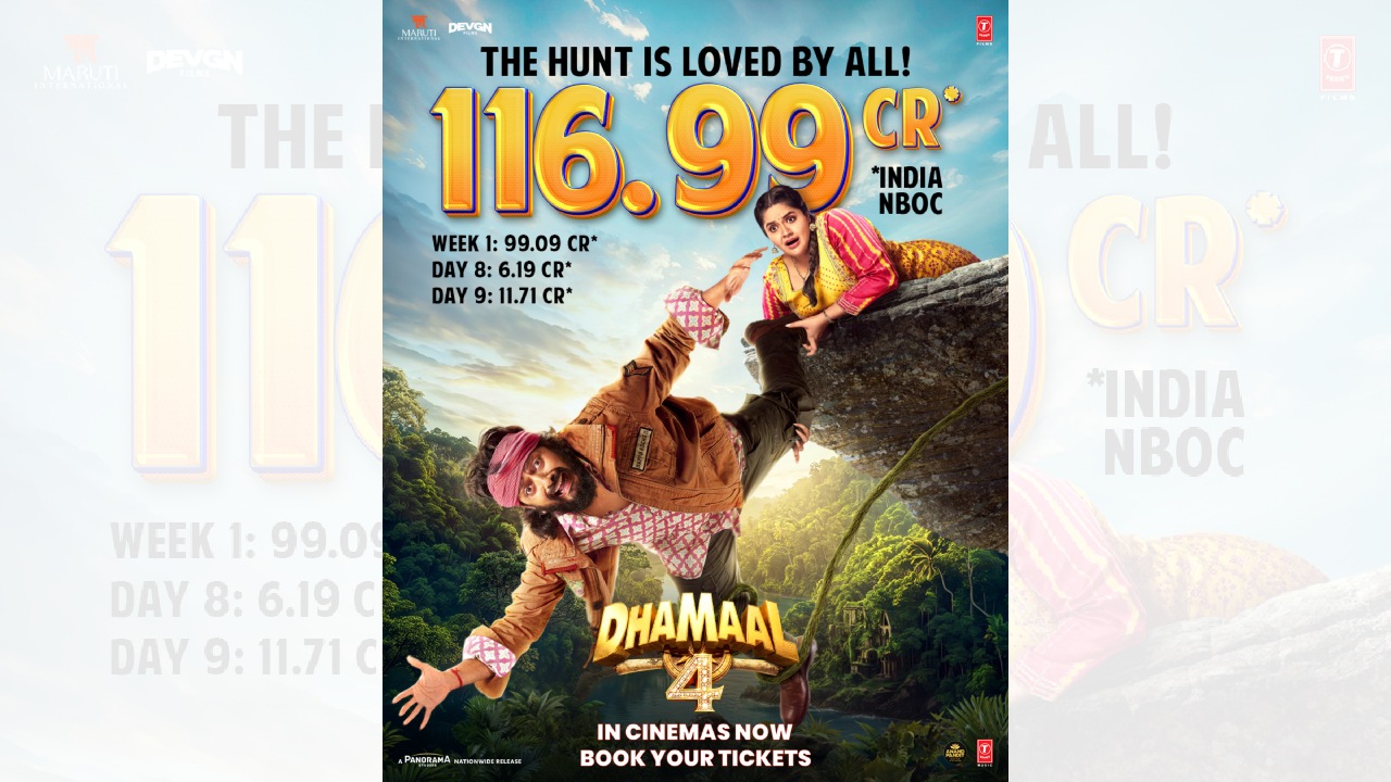 Dhamaal 4 Is Unstoppable! Registers a Massive Jump on Second Saturday, Collects ₹11.71 Cr; Taking the Total to ₹116.99 Cr! 1