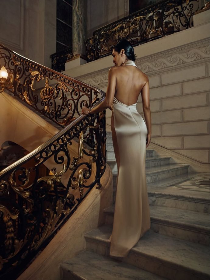 Esha Gupta Embraces Sculptural Glamour in a Plunging Stéphane Rolland Gown 1