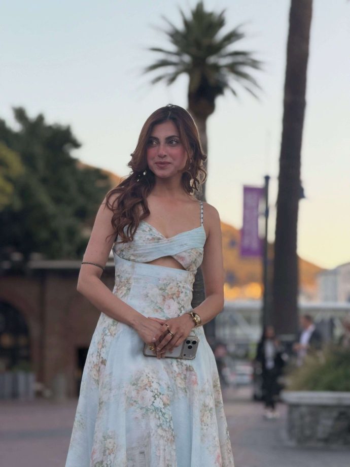 Farrhana Bhatt in a Dreamy Blue Floral Dress That Feels Straight Out of a Fairytale 1
